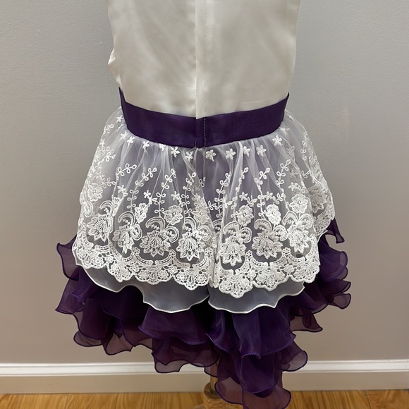 Sequin Ruffle Bow Toddler Dress - Picture 6 of 6
